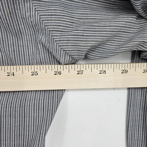 Flying R Ranchwear Pearl Snap Shirt Mens 18 35 Gray Classic Fit Western Made USA - Picture 9 of 11